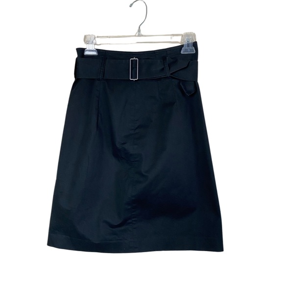 Theory Dresses & Skirts - Theory Size 4 Black Cyber Cotton Blend A-Line Skirt with Belt Knee Length